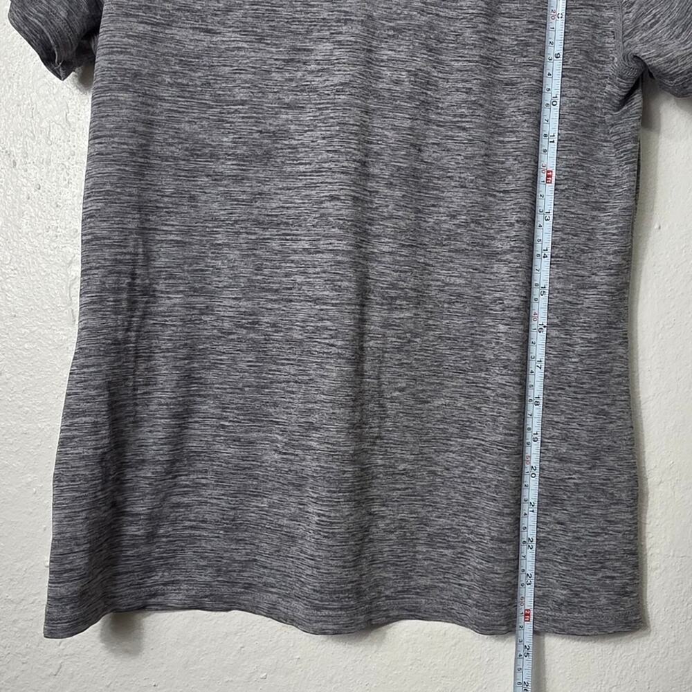 Athletic Works T-Shirt Women's Size S Gray Heather V-neck Activewear Short Slv - Picture 6 of 6
